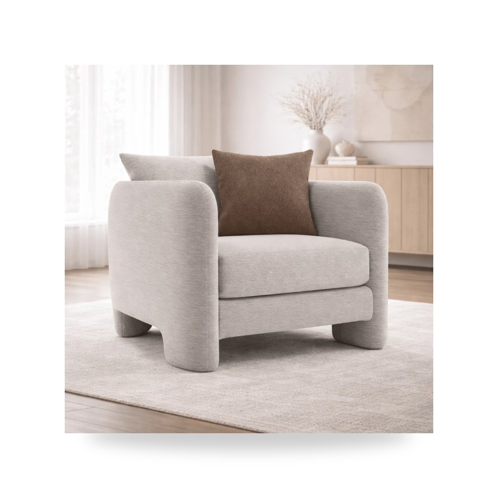 كرسي جلوس بتصميم أنيق - Rowan Fabric Chair - من Bernhardt - طراز P5303A