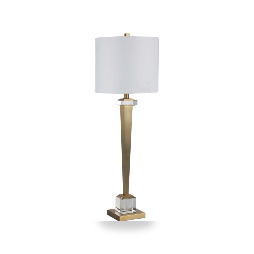 مصباح طاولة ذهبي Prato Sagebrook Home موديل EV51346