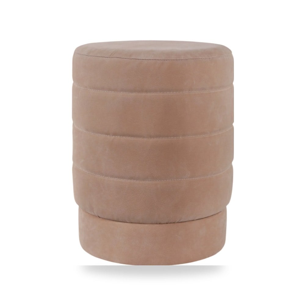 بوف ومسند قدم عثماني - 19 Felix Taupe Suede Ottoman Stool - من Sagebrook Home