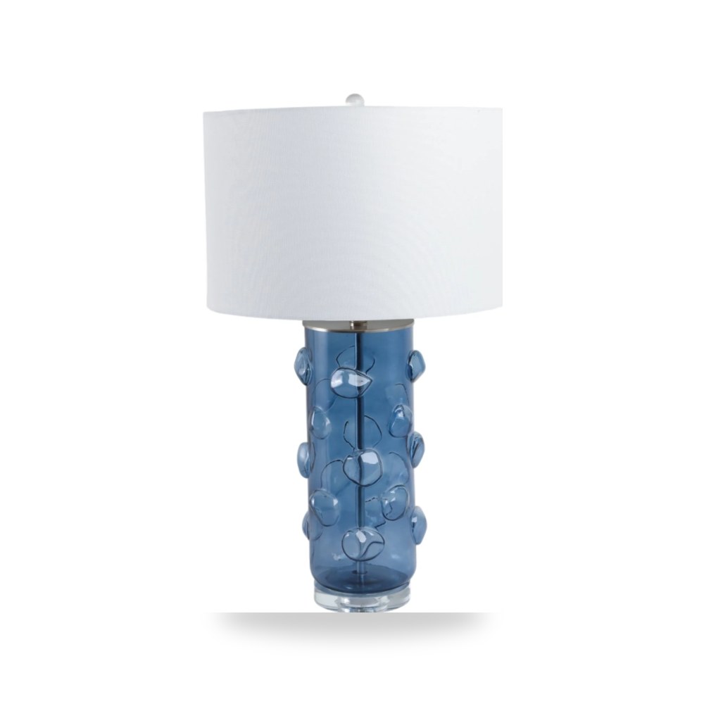 مصباح طاولة زجاج أزرق Bubbles Sagebrook 29×17 موديل 51401-01 Sagebrook Home