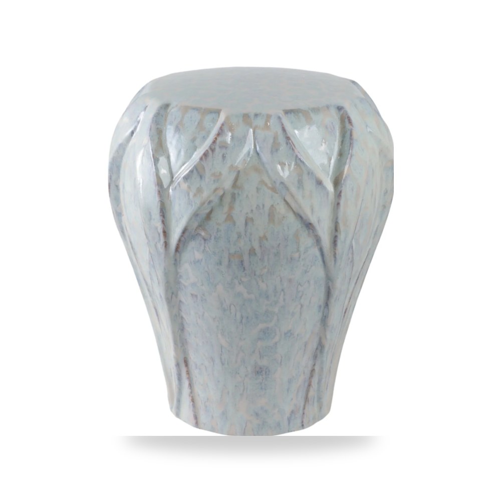 كراسي ومقاعد فاخرة - 15x18 Pendelton Cream Garden Stool - من Sagebrook Home - طراز EV21995