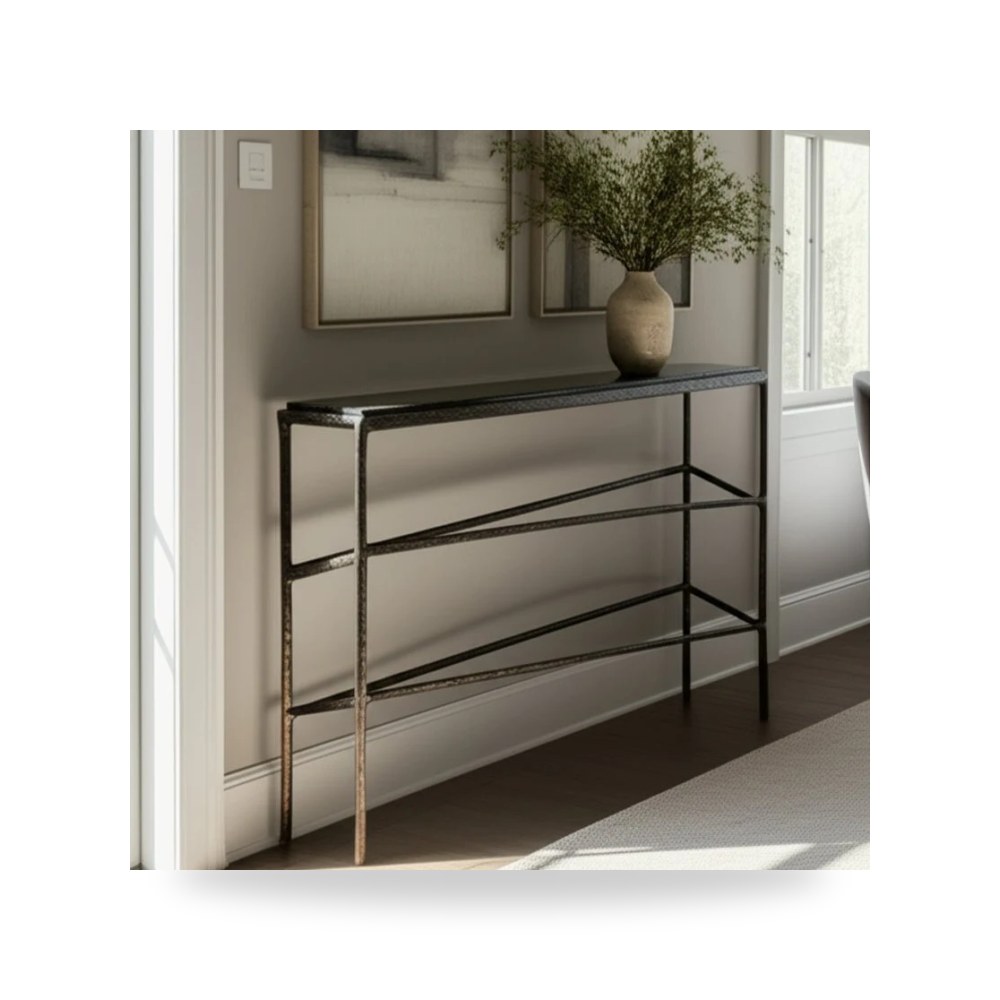 طاولة كونسول زجاج Bowman Sagebrook Home موديل EV51412