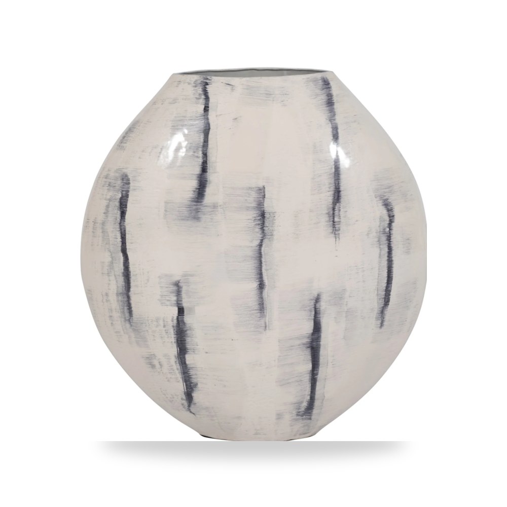 أبيض METAL, ROUND VASE سيجبروك هوم Sagebrook Home