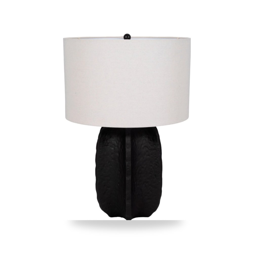 مصباح طاولة أسود Black - white من ساج بروك هوم Sagebrook Home