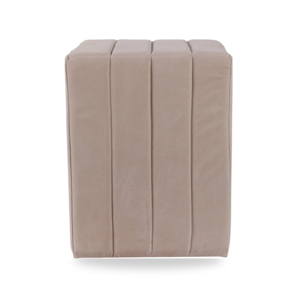 بوف ومسند قدم عثماني - 19 Halofax Tan Suede Ottoman Stool - من Sagebrook Home