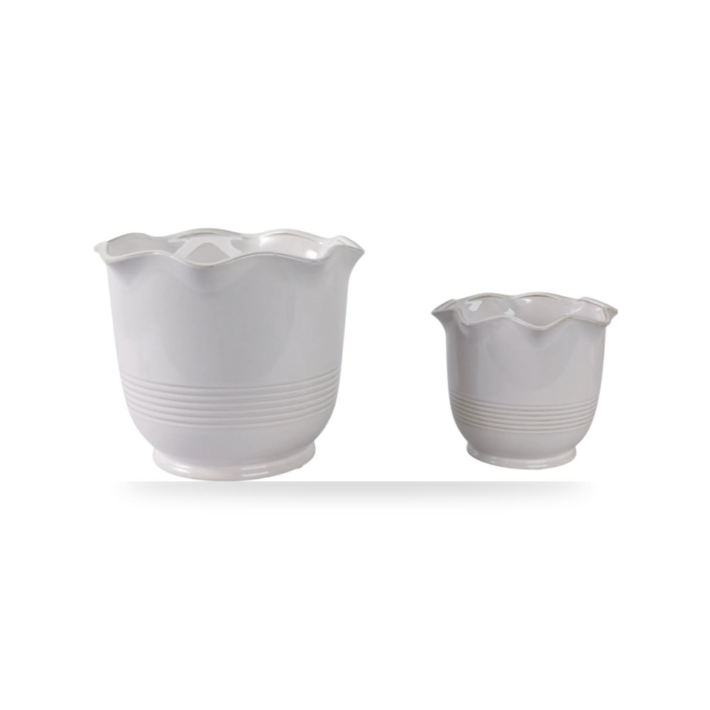 حوض زرع ونباتات ديكوري فاخر - مركن حوض زرع Sagebrook Home موديل 22311 - مقاس 24.13cm