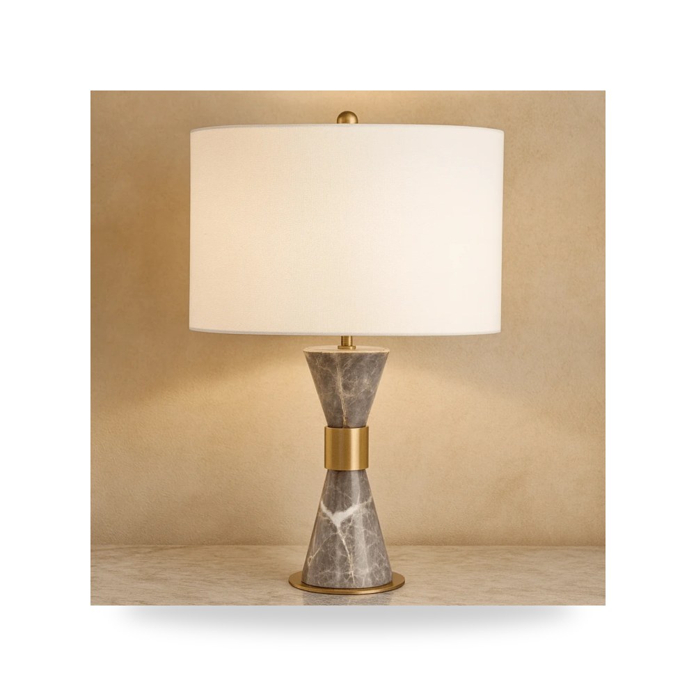 أباجورة إضاءة طاولة ومكتب 24" WANNILA MARBLE Sagebrook Home