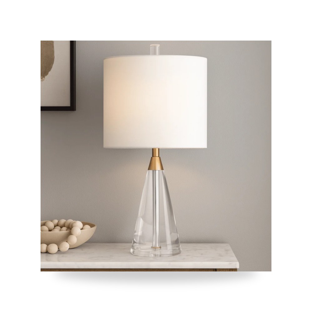 أباجورة إضاءة طاولة ومكتب 23" NADINE CRYSTAL Sagebrook Home