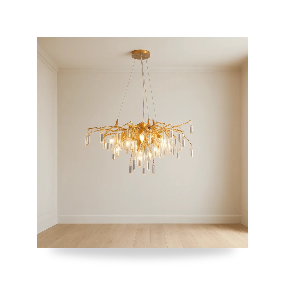 ثريا ذهبي METAL CRYSTAL معتمد Sagebrook Home موديل 52004