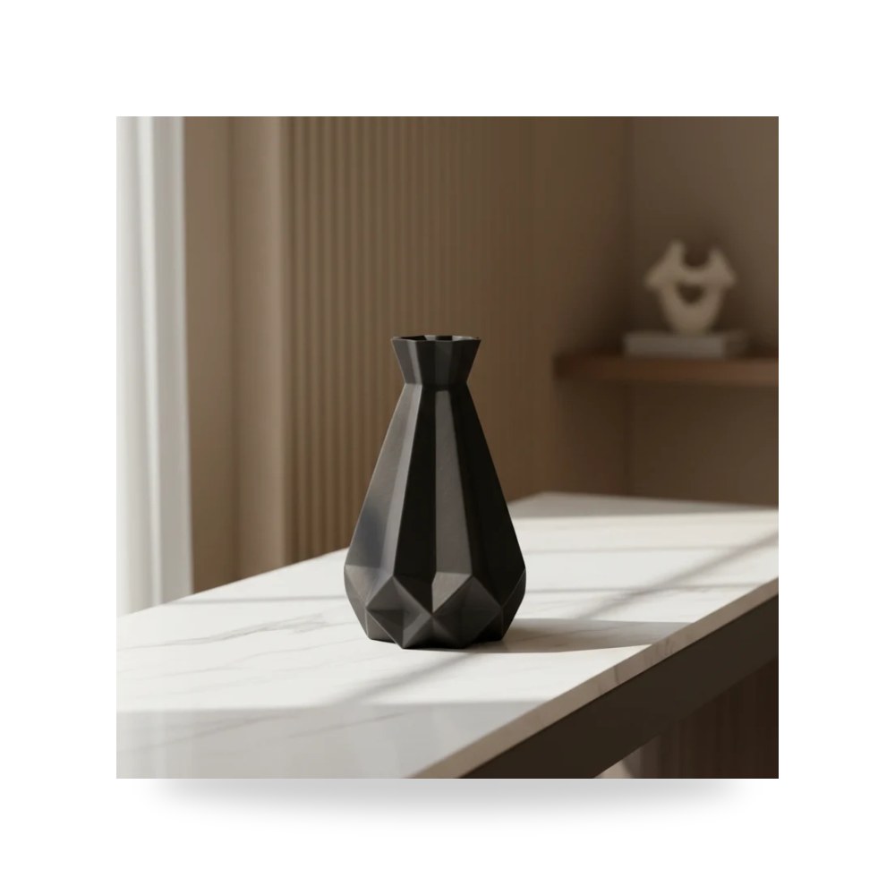زجاج أسود CLASSIC VASE, Sagebrook Home موديل 17677