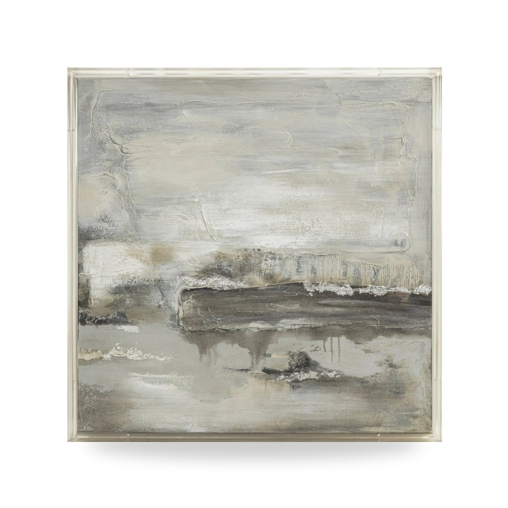 لوحة جدارية فنية 40X40 ALLERDALE ACRYLIC FRAME HANDPAINTED Sagebrook Home موديل EV70436