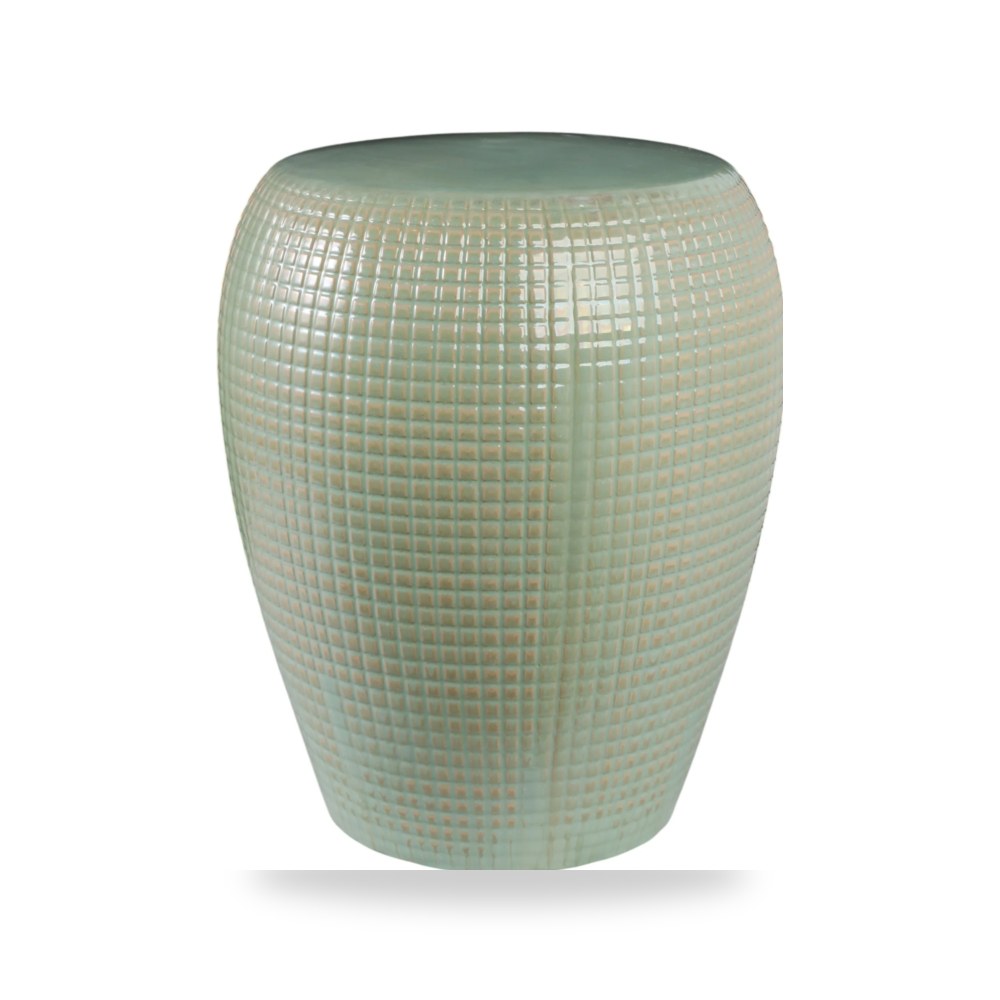 كراسي ومقاعد فاخرة - 15x18 Kaunas Green Garden Stool - من Sagebrook Home - طراز EV21992