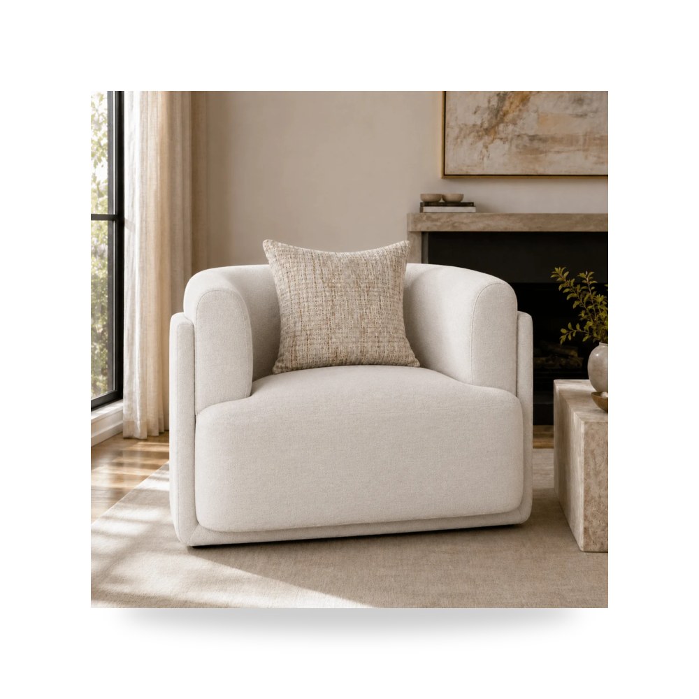 كرسي جلوس بتصميم أنيق - Vienna White Chair - من - طراز R1572-000621