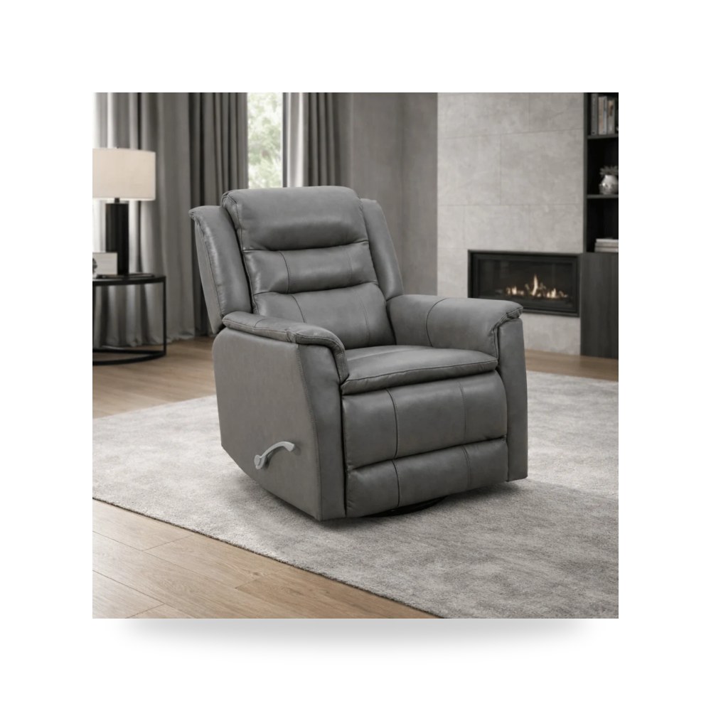 كرسي استرخاء مريح - كرسي استرخاء رمادي Roots Comfort Swivel