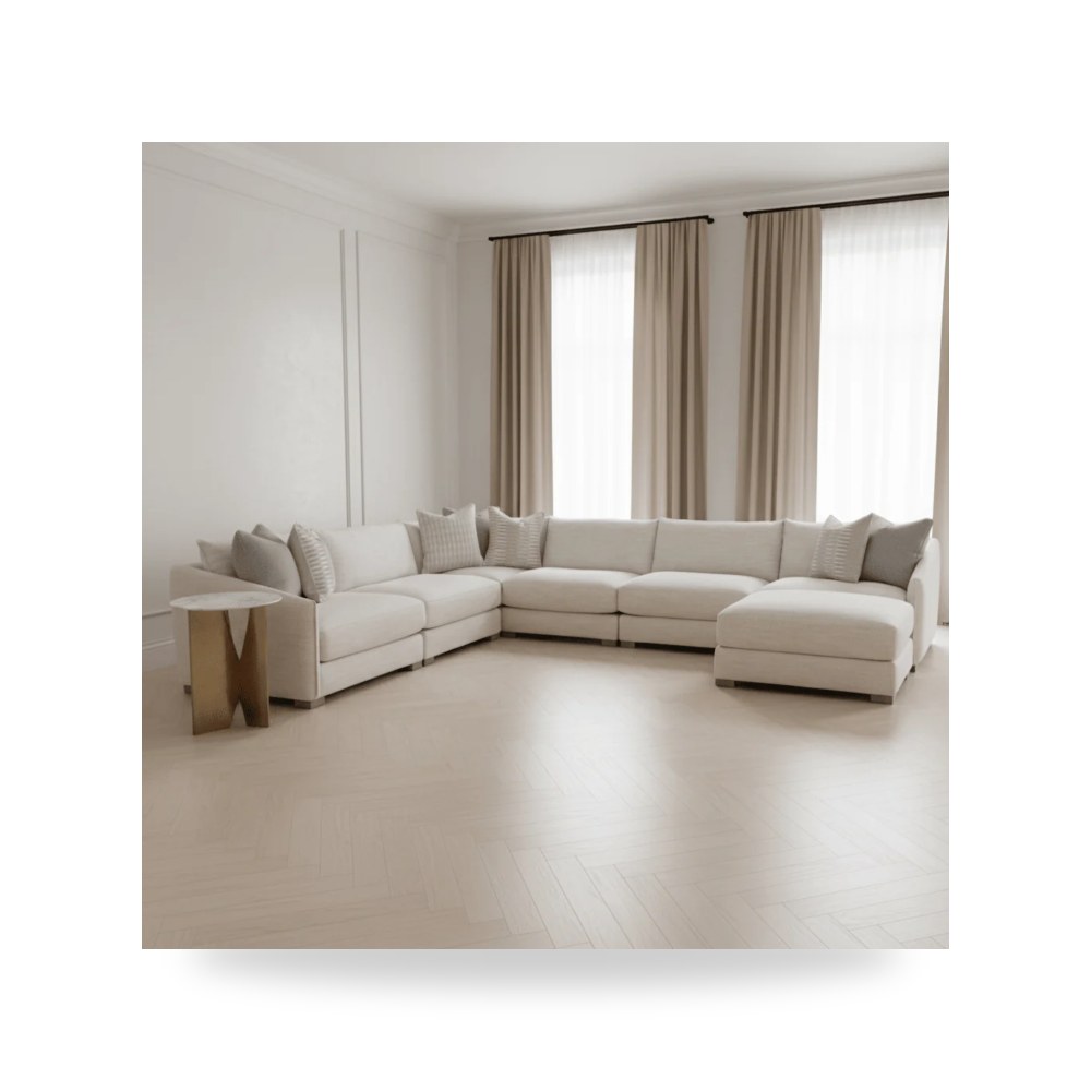 كرسي جلوس بتصميم أنيق - Heavenly Fabric Armless Chair - من Bernhardt - طراز P8230A