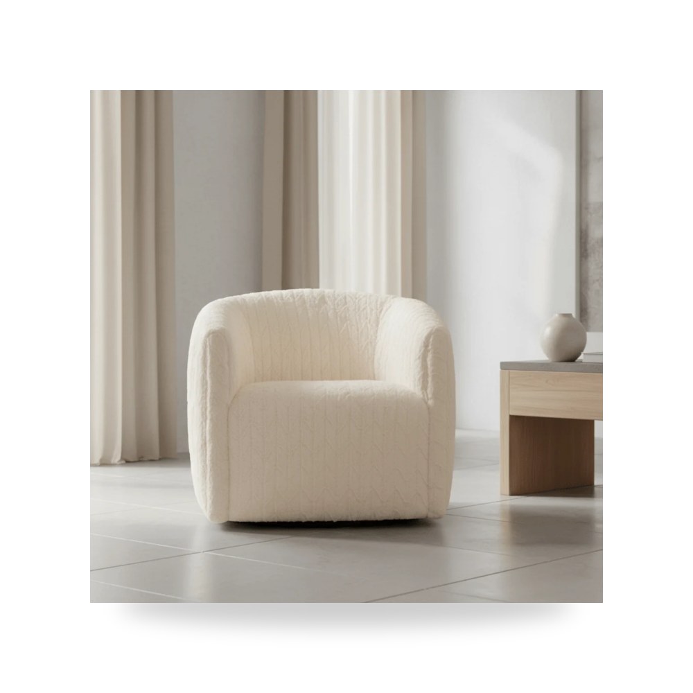 كرسي جلوس بتصميم أنيق - كرسي Bernhardt Aline Swivel - طراز B6923S