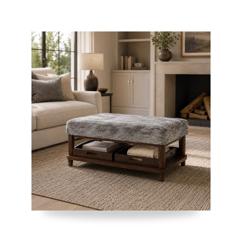 بوف ومسند قدم عثماني - بوف عثماني موديل R1705 000109 - طراز R1705-000109