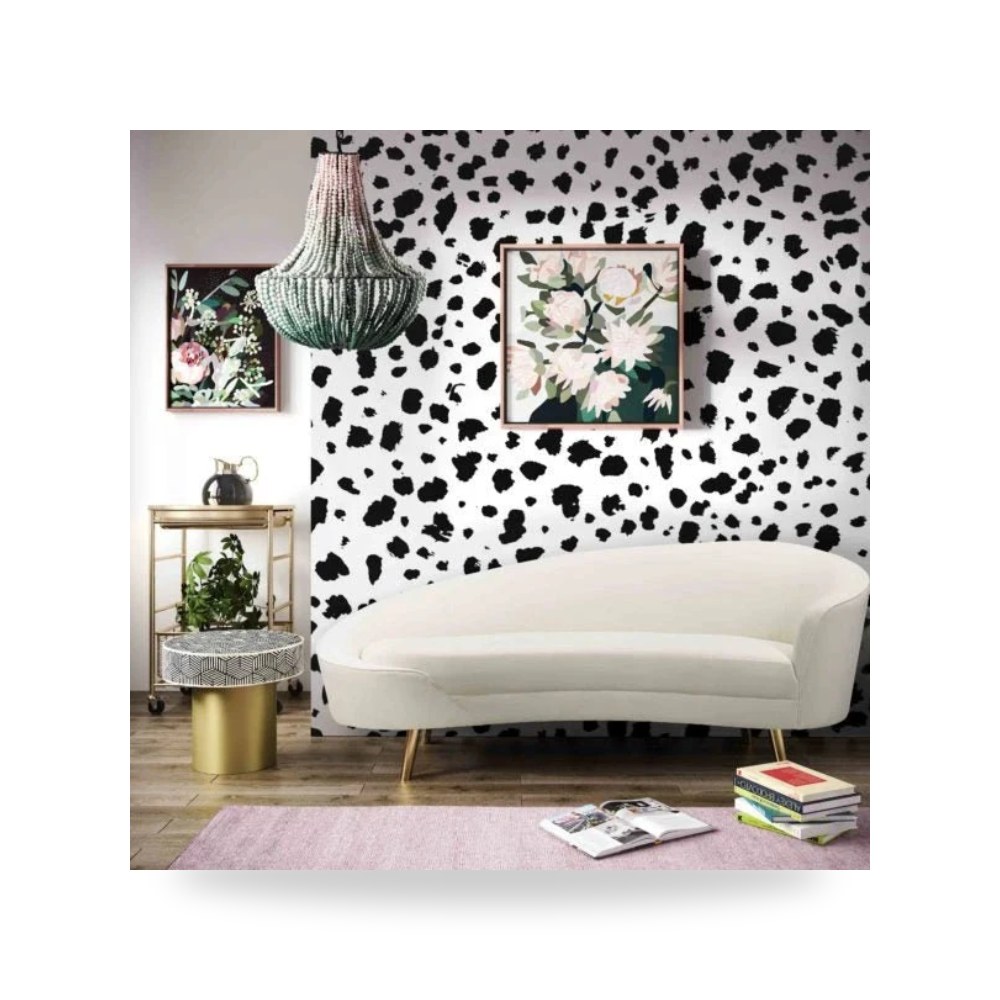 كراسي ومقاعد فاخرة - أريكة قطيفة كريمي Cleopatra TOV - من TOV Furniture - طراز TOV-L6429