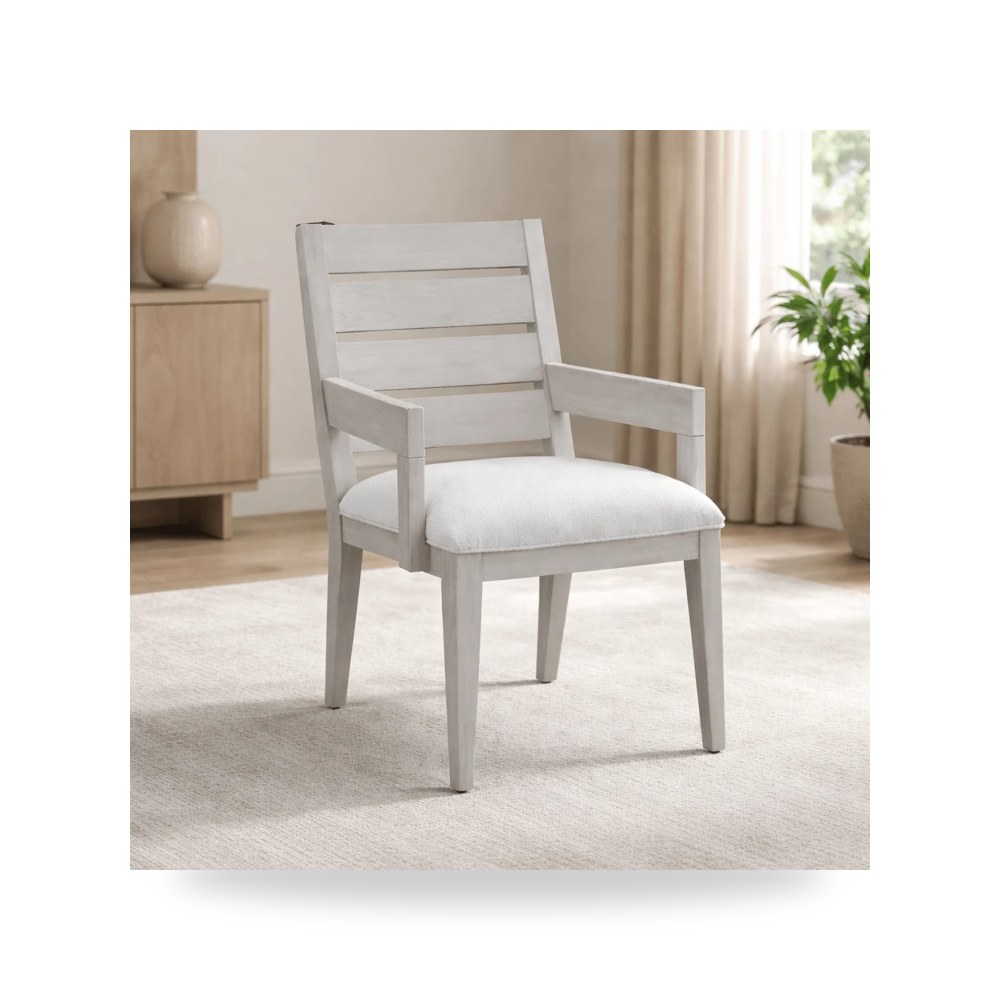 كرسي بذراعين فضي موديل 331207-2839 A.R.T. Furniture