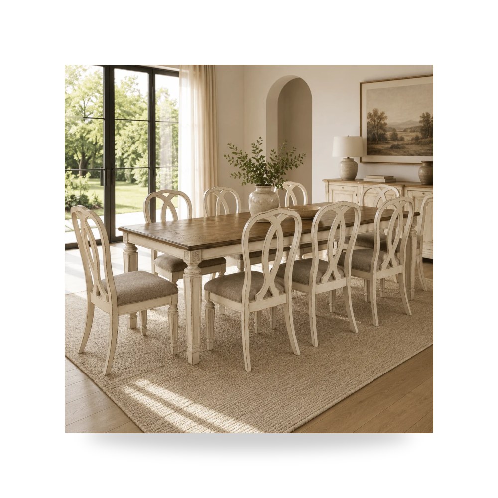 كرسي طعام فاخر - طقم غرفة طعام Ashley موديل d743 45 set