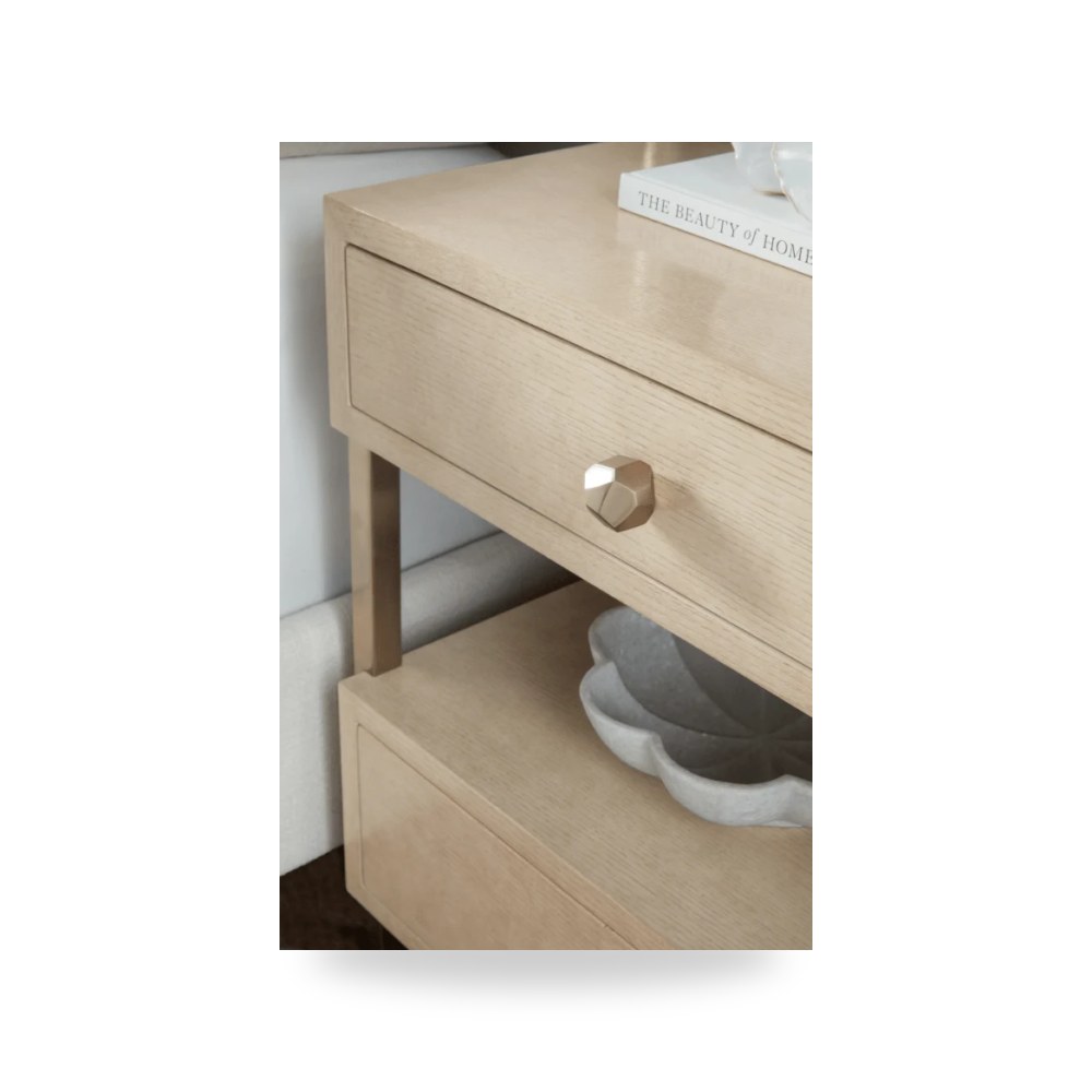 كومودينو خشب Westwood Two Drawer Hooker