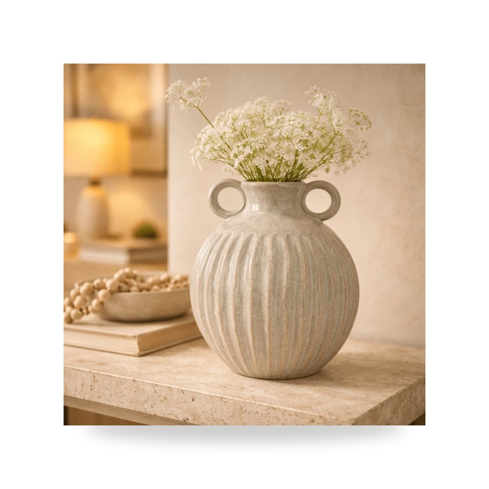 مزهرية فازة ديكور Ceramic روتس