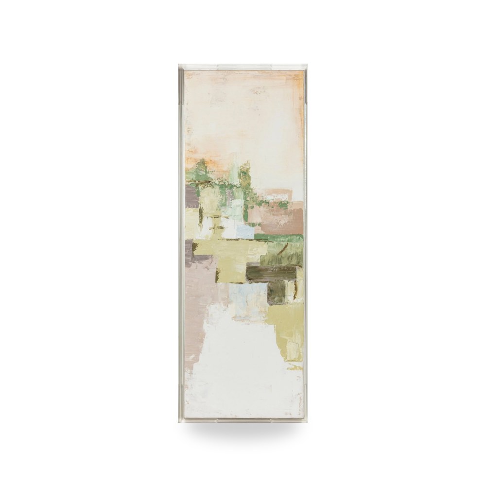 لوحة جدارية فنية 22X60 EDEN ACRYLIC FRAME HANDPAINTED Sagebrook Home موديل EV70434