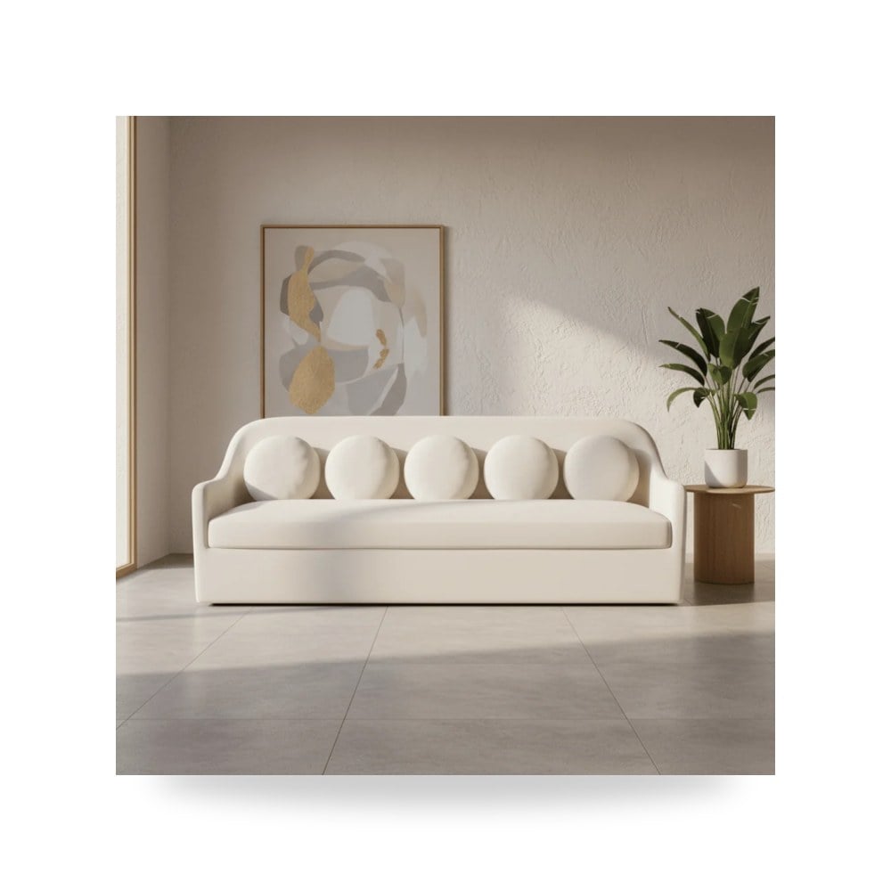 أريكة أبيض Rialto Moes موديل OA-1064-18 Moe's Home