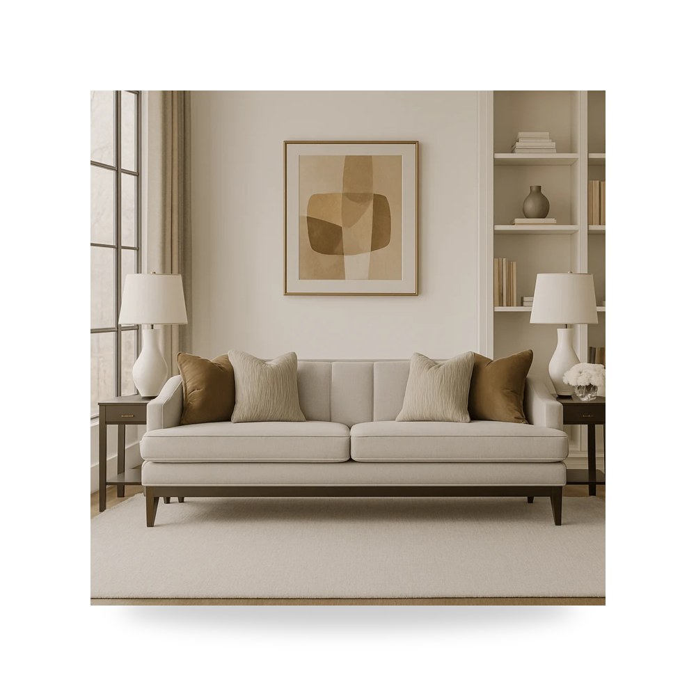 كنب أريكة أبيض AlRugaib Furniture موديل R0802