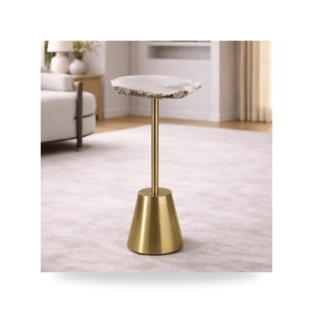 طاولة جانبية ذهبي Golden موديل EV19334-01 Sagebrook Home