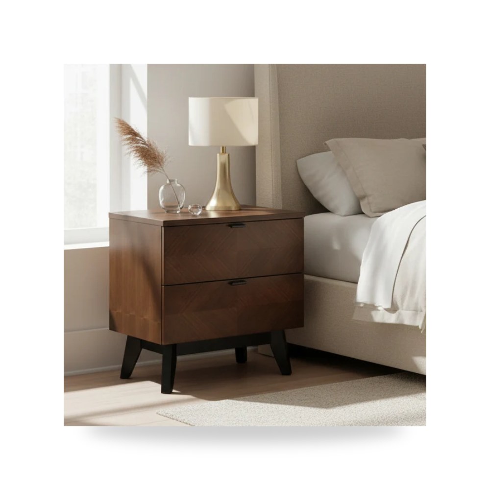وحدة أدراج وكومودينة غرف نوم - Febe Nightstand - طراز R1917-B0002NTS