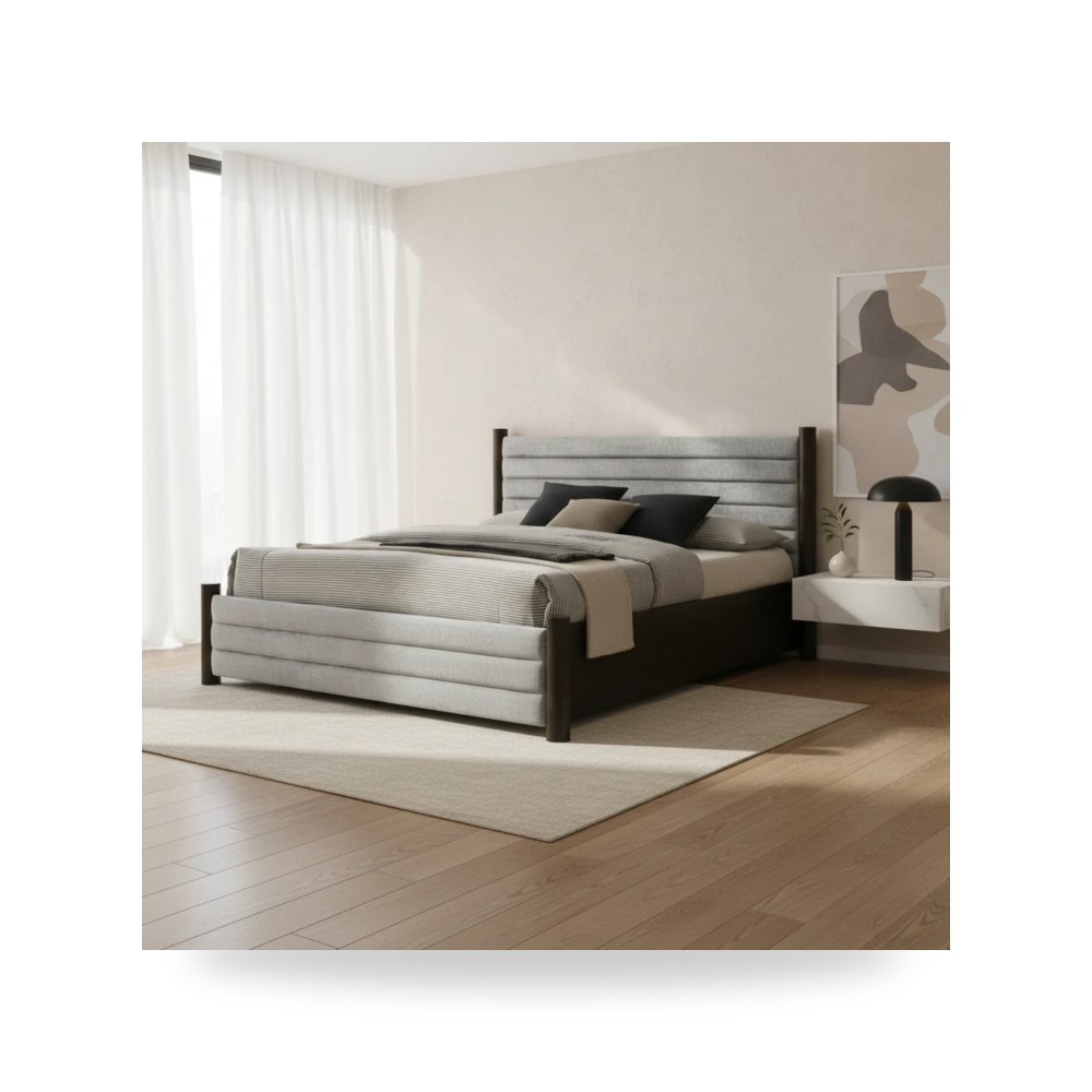 سرير نوم فاخر - سرير نوم موديل R1917 B0001BED - طراز R1917-B0001BED