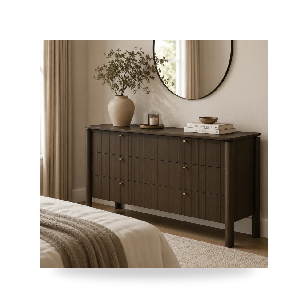 وحدة أدراج وكومودينة غرف نوم - Morgans Dresser - طراز R1917-B0001DT
