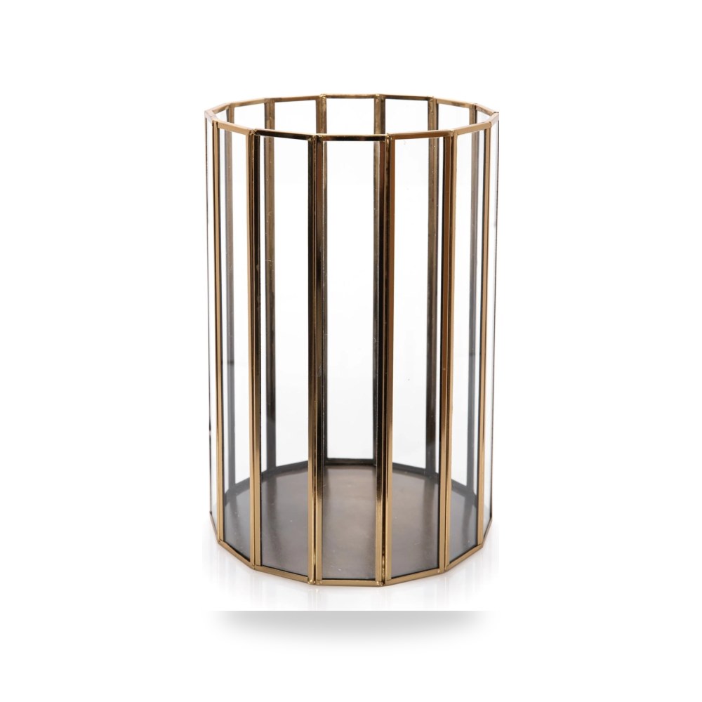 زجاج ذهبي CANDLE HOLDER CM 16×16 موديل 100079880