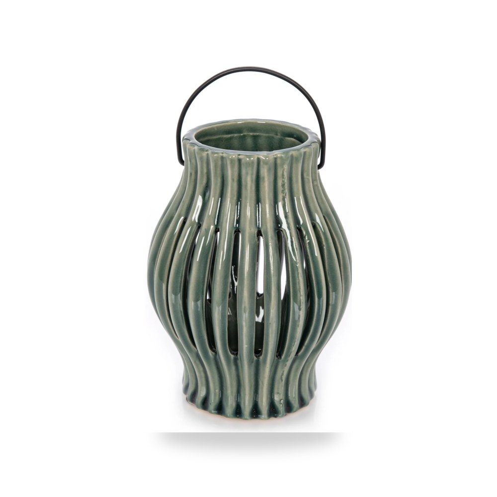 سيراميك أزرق CANDLE HOLDER 5×12 موديل 100079315 Alrugaib Furniture X Nice
