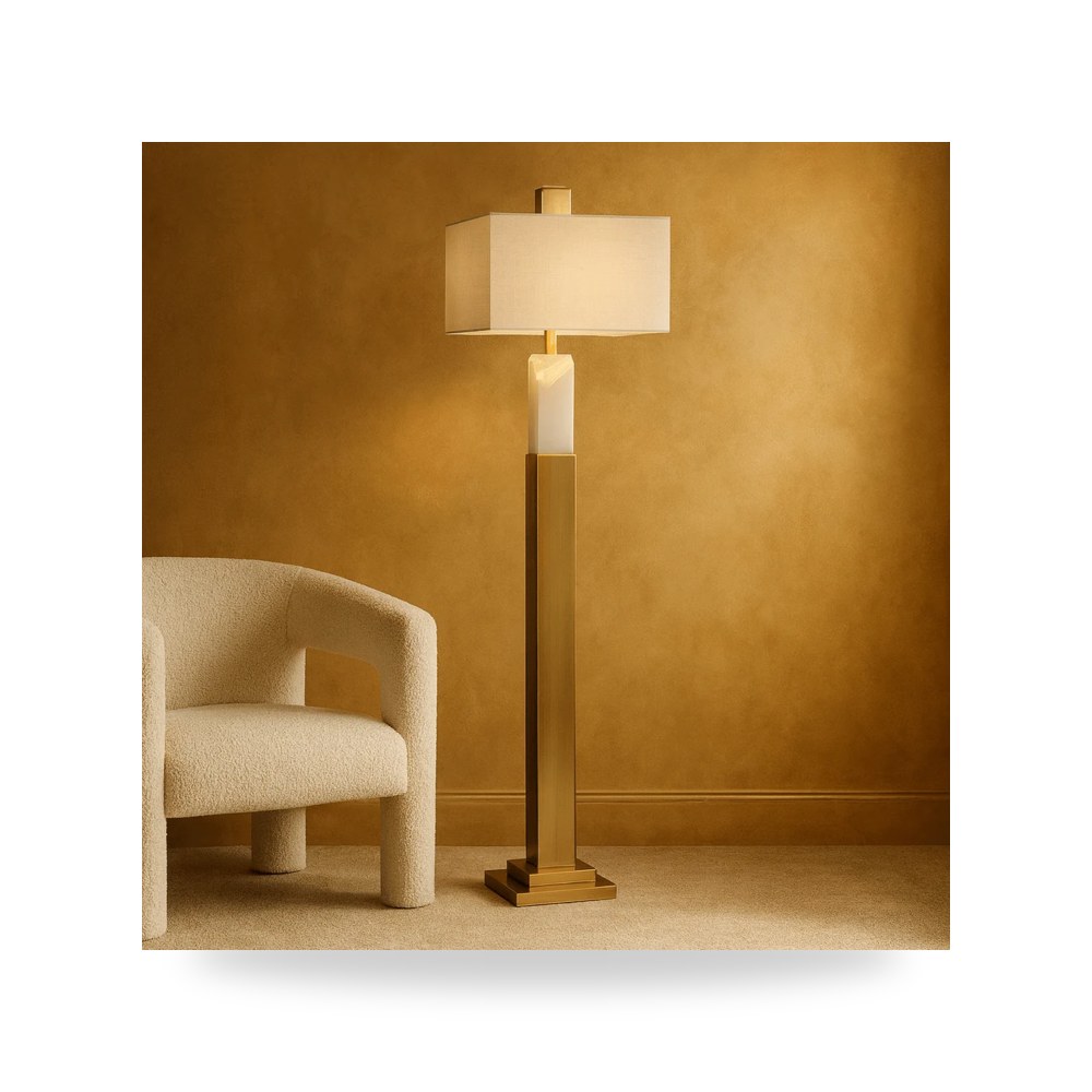 مصابيح إضاءة ديكورية - مصباح أرضي Ebena Uttermost - طراز R28145-UTT