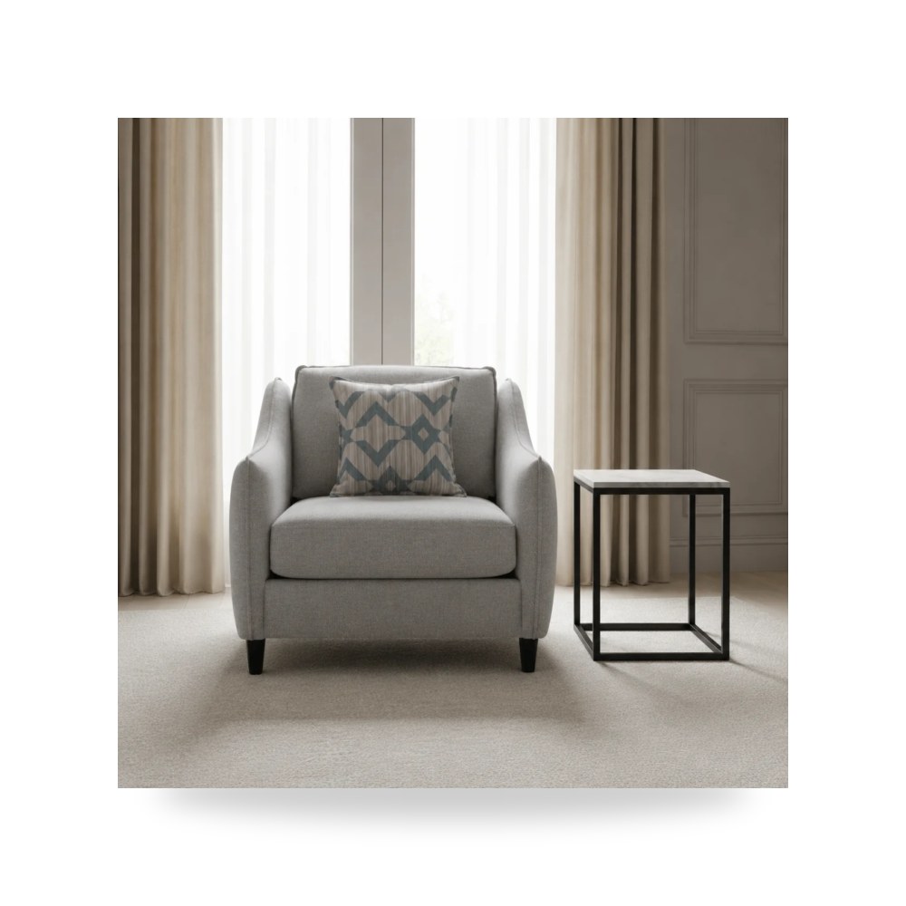 كرسي جلوس بتصميم أنيق - كرسي رمادي Trendy - طراز WHC04721