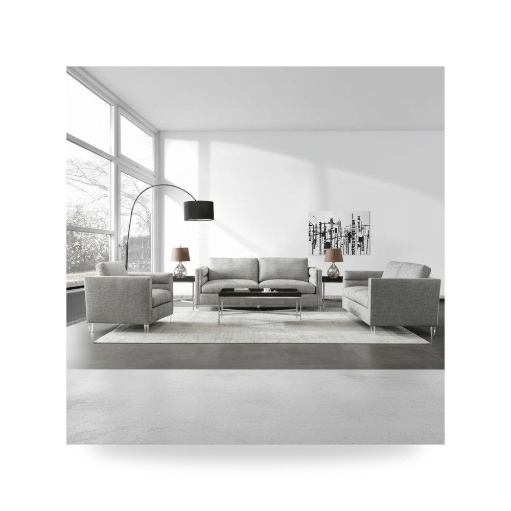 كراسي ومقاعد فاخرة - رمادي Cloud - طراز WHC048-SET