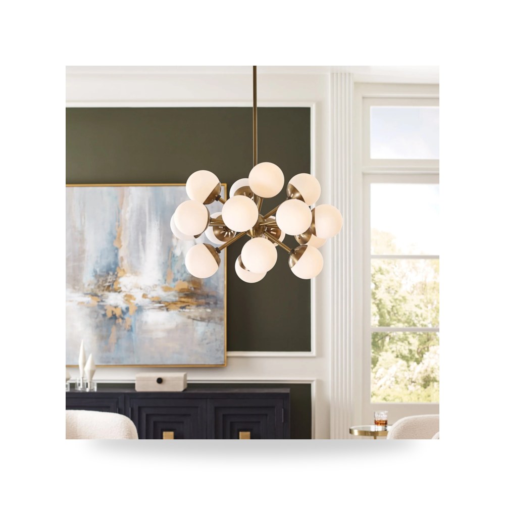 ثريا معلقة فاخرة - Droplet 16 Light Sputnik Chandelier - من Uttermost - طراز 21357-UTT
