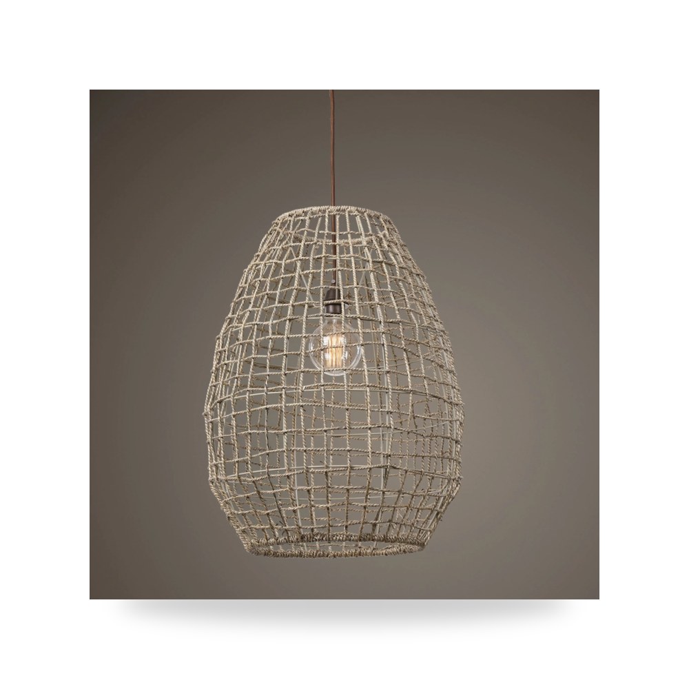 مصباح إضاءة متدلي - Cross Weave 1 Light Pendant - من Uttermost - طراز 21535-UTT - مقاس