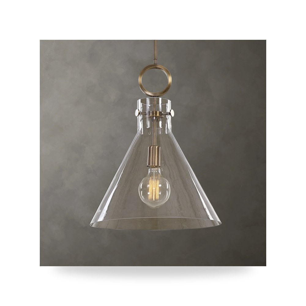 مصباح إضاءة متدلي - Imbuto Funnel Glass 1 Light Pendant - من Uttermost - طراز 21548-UTT