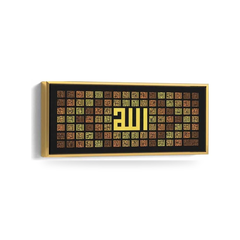 لوحة جدارية كانفس ذهبي LOWHA موديل LWHCNVPO1G