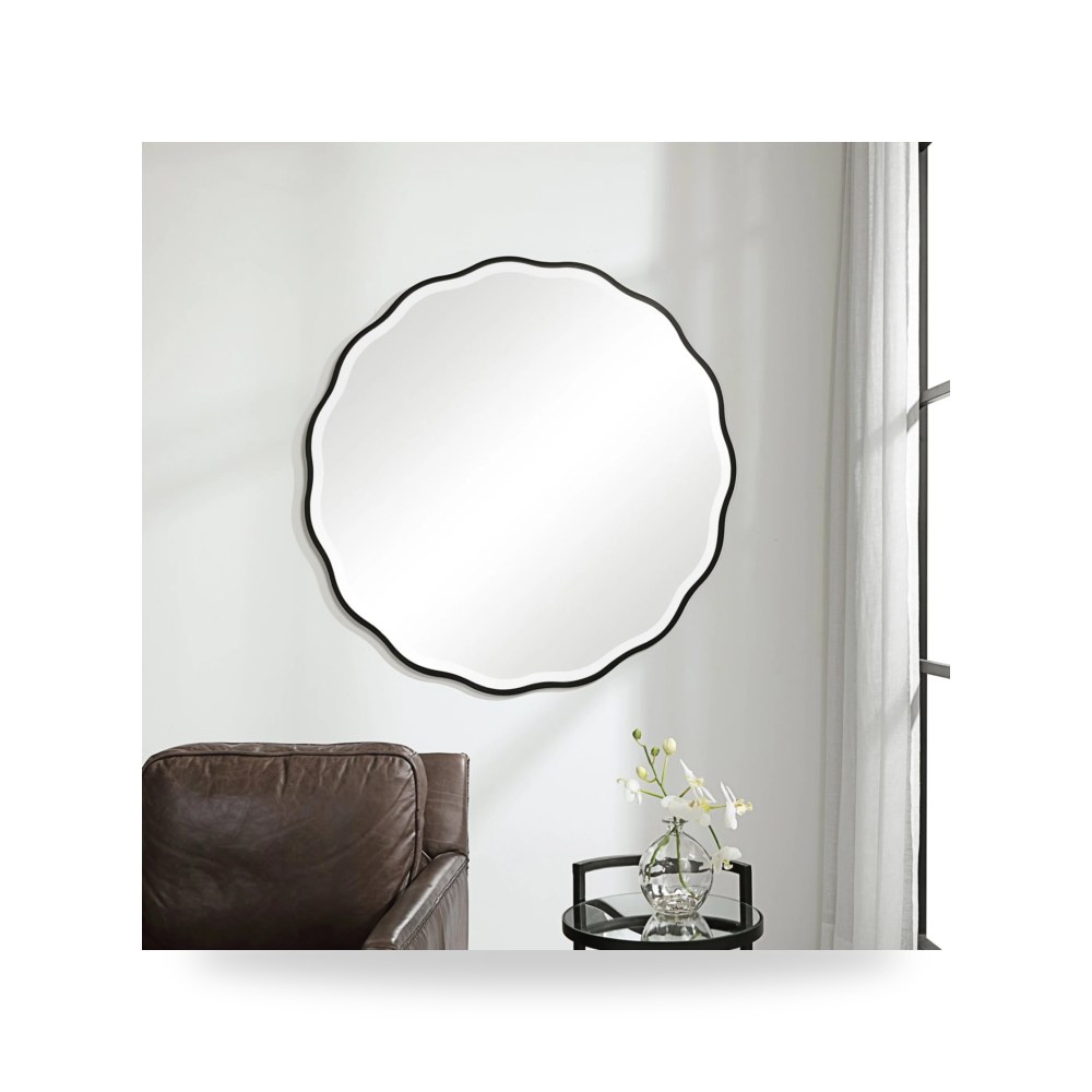 مرآة ديكور Aneta Round أسود Uttermost
