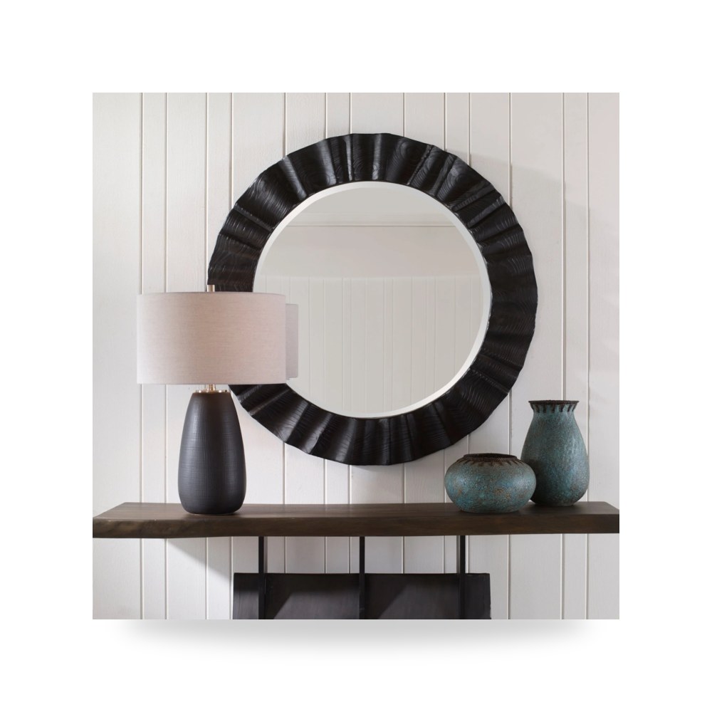 مرآة ديكور Caribou Round Uttermost
