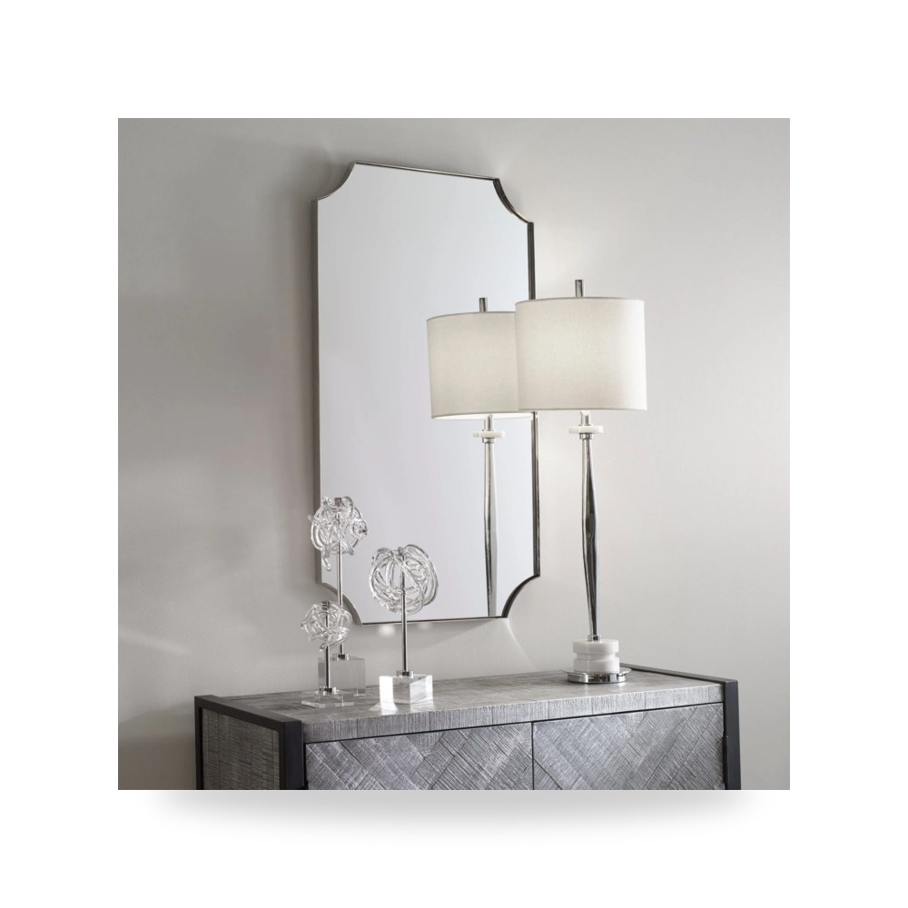 مرآة ديكور Lennox Nickel Uttermost