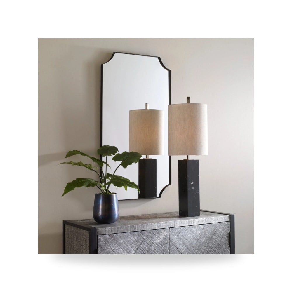 مرآة أسود Lennox Uttermost