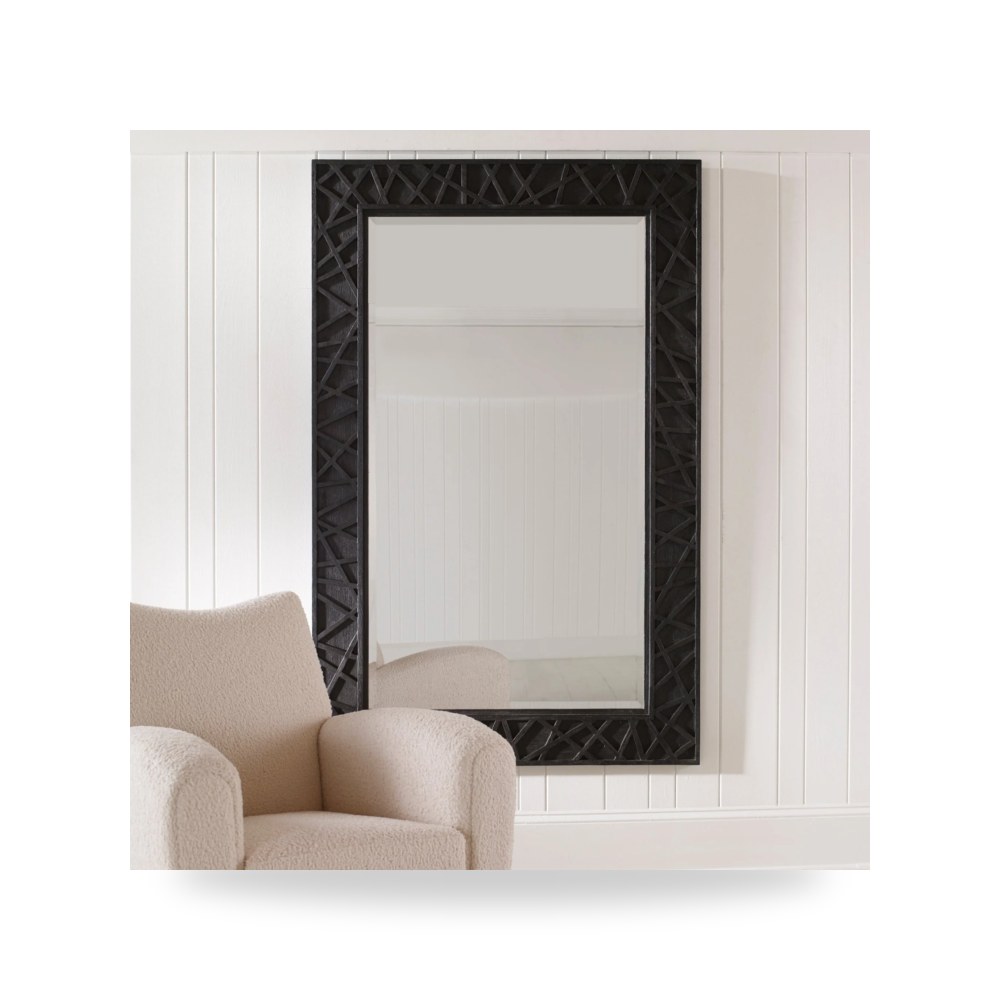 مرآة ديكور Everest Satin أسود Uttermost