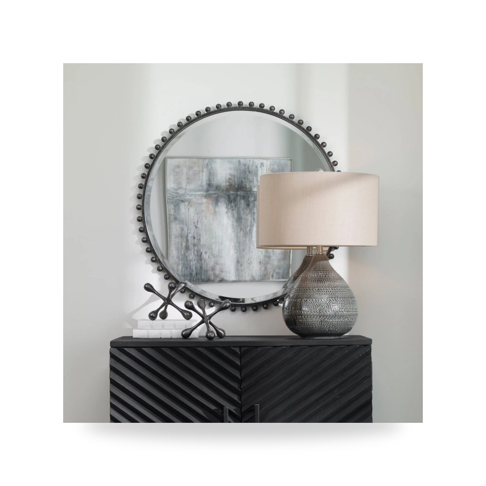 مرآة ديكور Taza Round Uttermost