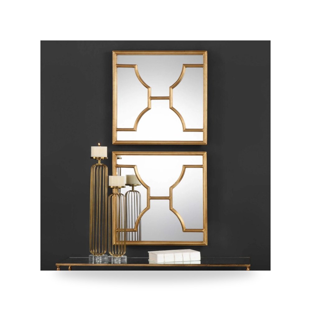 مرآة جدارية مربعات هندسية Uttermost