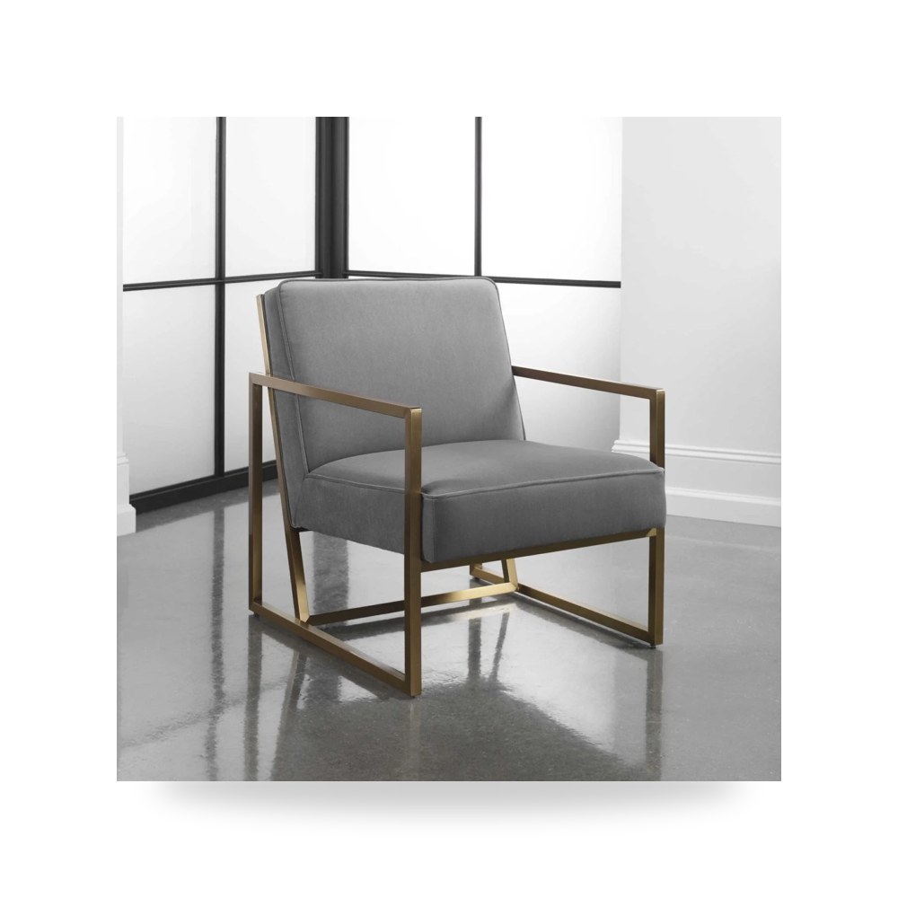 كرسي جلوس بتصميم أنيق - كرسي Hartigan Uttermost معتمد - طراز R23512-UTT